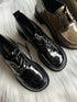 Minimalist Lace-up Platform Oxford Shoe